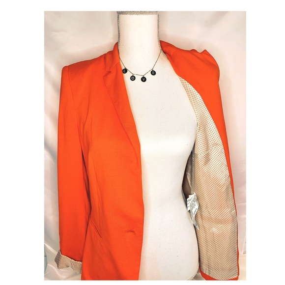 orange jacket zara